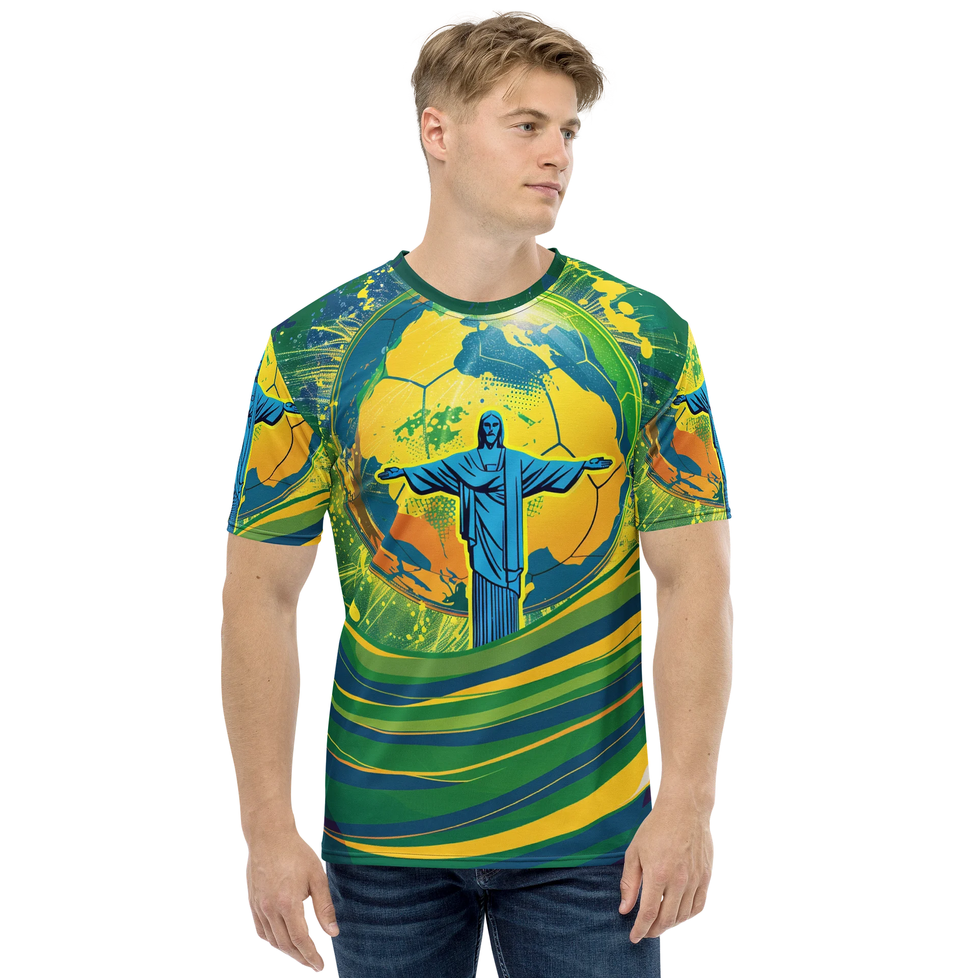 Brazil Fantasy Football Mens T shirt product image (5)