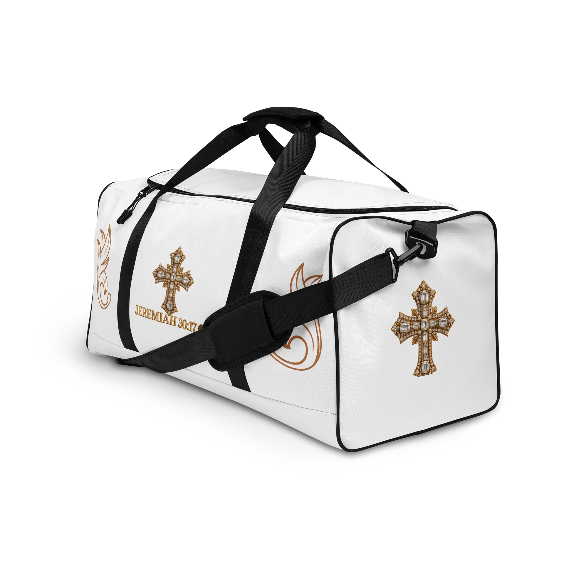 Jeremiah 30:17 Jeweled Cross Weekender Bag product image (3)