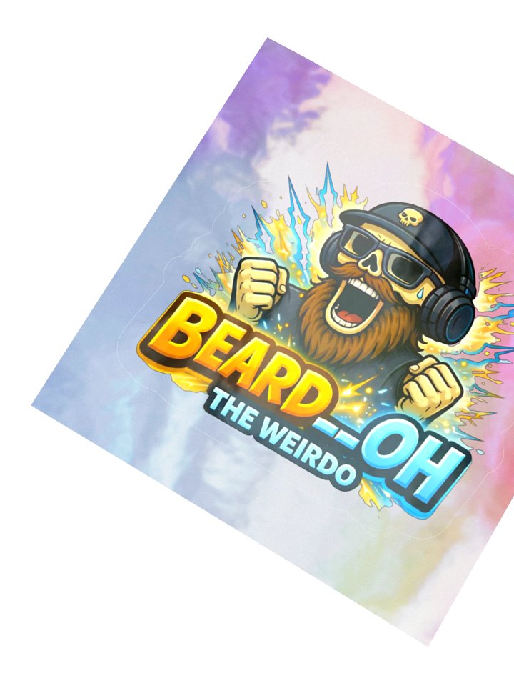 Beard__Oh Holographic Sticker Sheet product image (2)