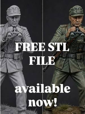 From raw 3D print to a lifelike miniature 🎨➡️🪖 Here’s a side-by-side look at the same WW2 German soldier figure: straight out of the printer vs. fully painted with realistic details. Want to create your own? The STL file for this miniature is available for FREE in the Welcome Pack for all free members of the WW2 Historical 3D Models community on Patreon 👉 link in bio! Bring history to life, one layer at a time ⚙️🔥 #3Dprinting #MiniaturePainting #ScaleModel #STLfiles #wargaming 