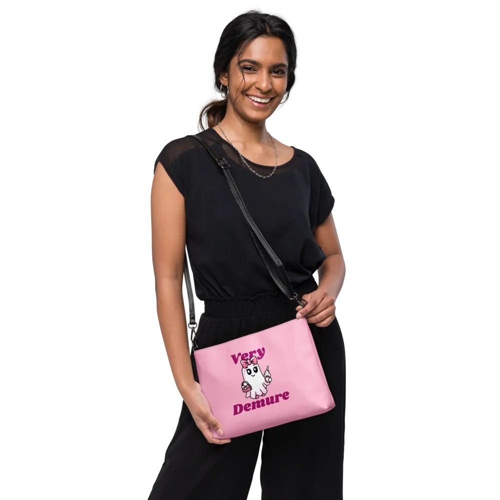 Very Demure Cute Ghost Flip-Sided Faux Leather Crossbody Bag product image (2)