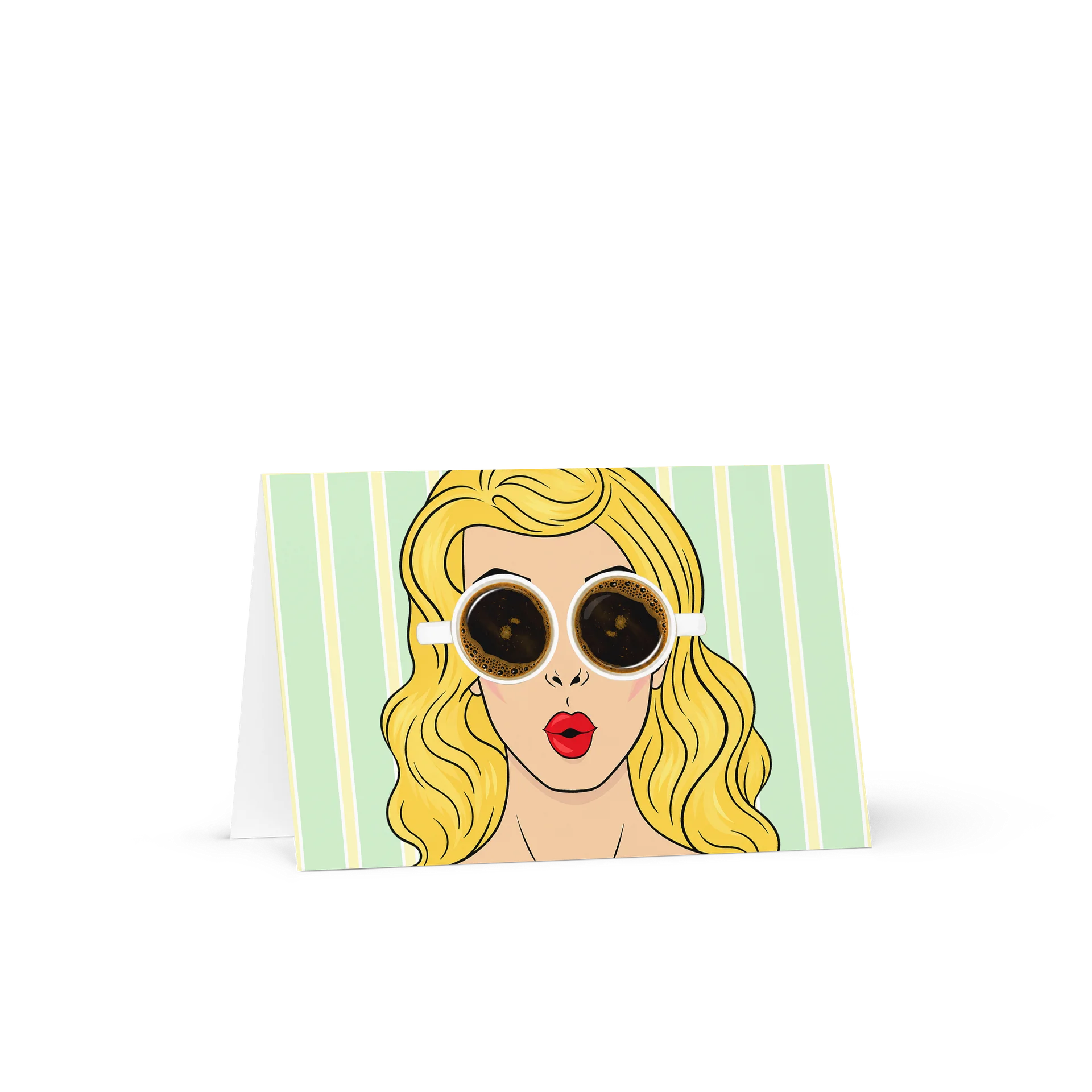 Blondie Coffee Lover Card – Retro Coffee Greeting Card product image (2)