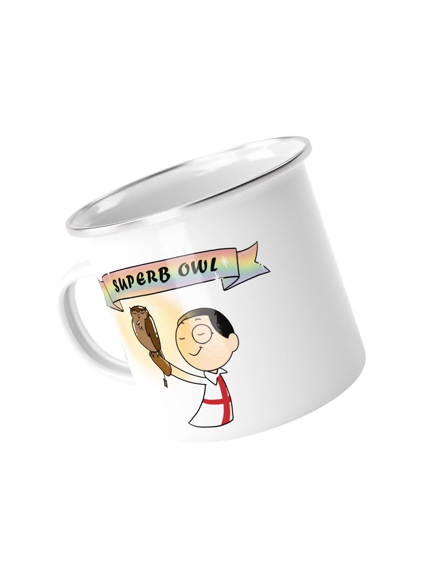 Superb Owl Super Bowl Enamel Mug product image (1)
