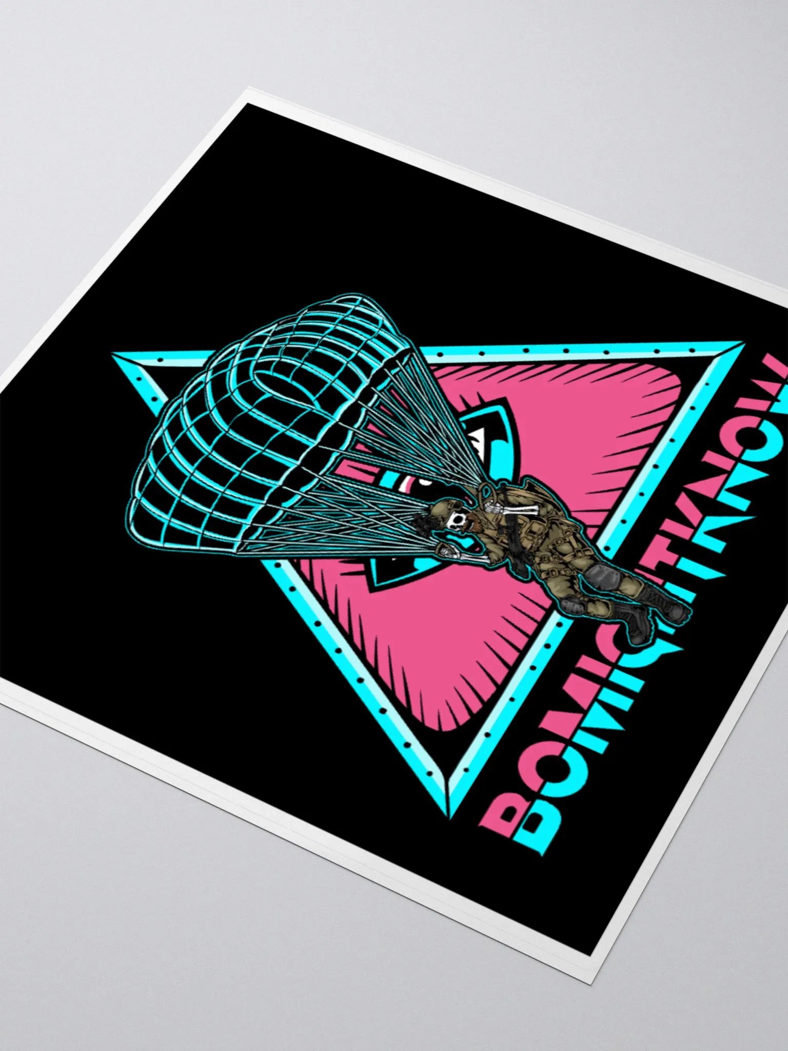 Might Know Retro Para Jump Sticker product image (3)