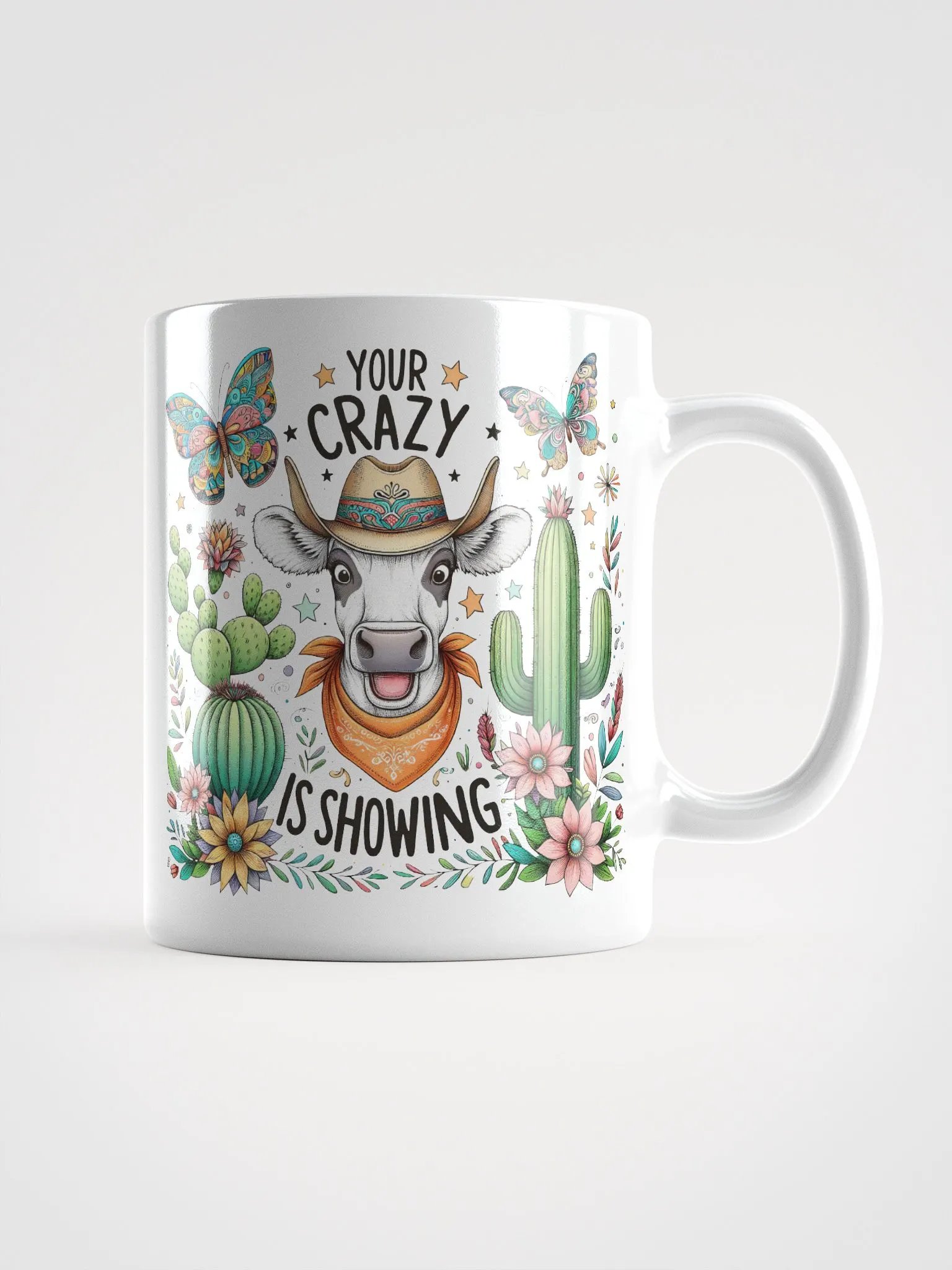 Cowboy Cow Crazy Is Showing Mug product image (15)