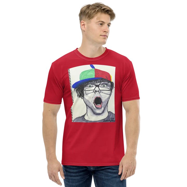Lina's drawing Crew Neck T-Shirt Red product image (1)