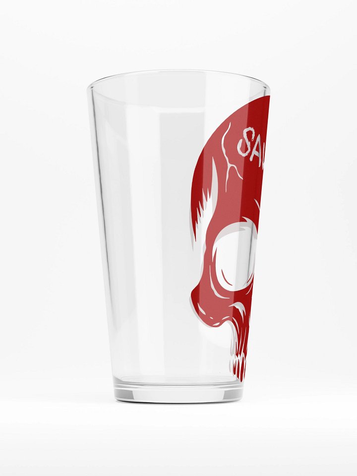Skull stamp Pint glass product image (2)