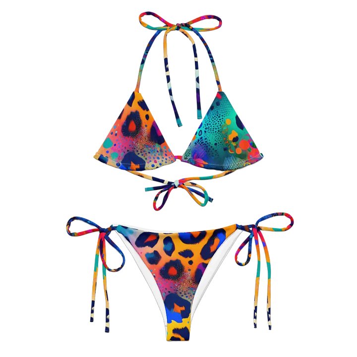 Electric Jungle Leopard String Bikini product image (2)