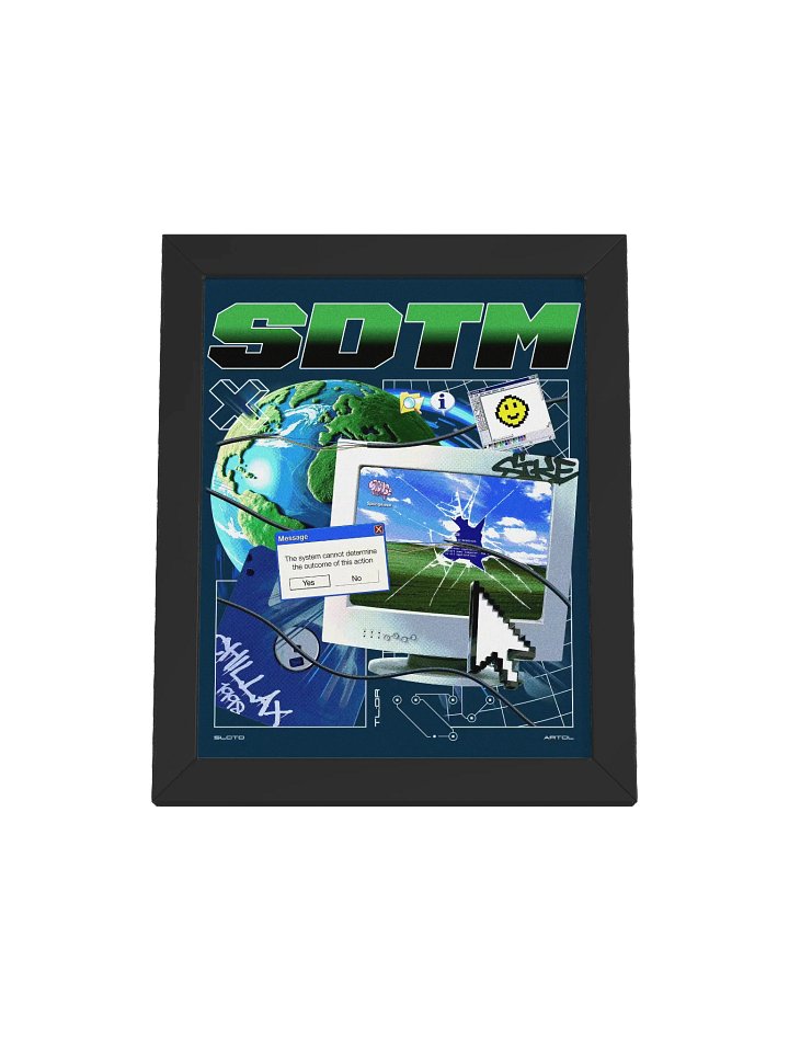 Vibrant Ayous Wood Framed SDTM Y2K Matte Poster product image (2)
