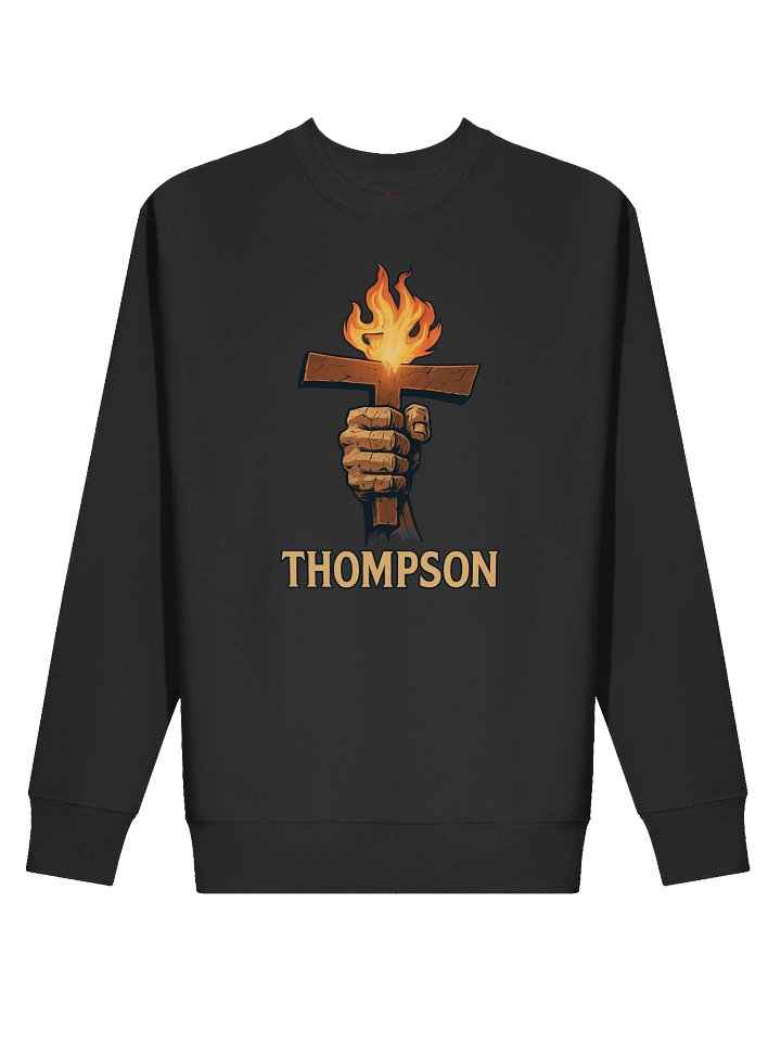 Flame Cross Premium Sweatshirt Thompson Hodočasnik product image (2)