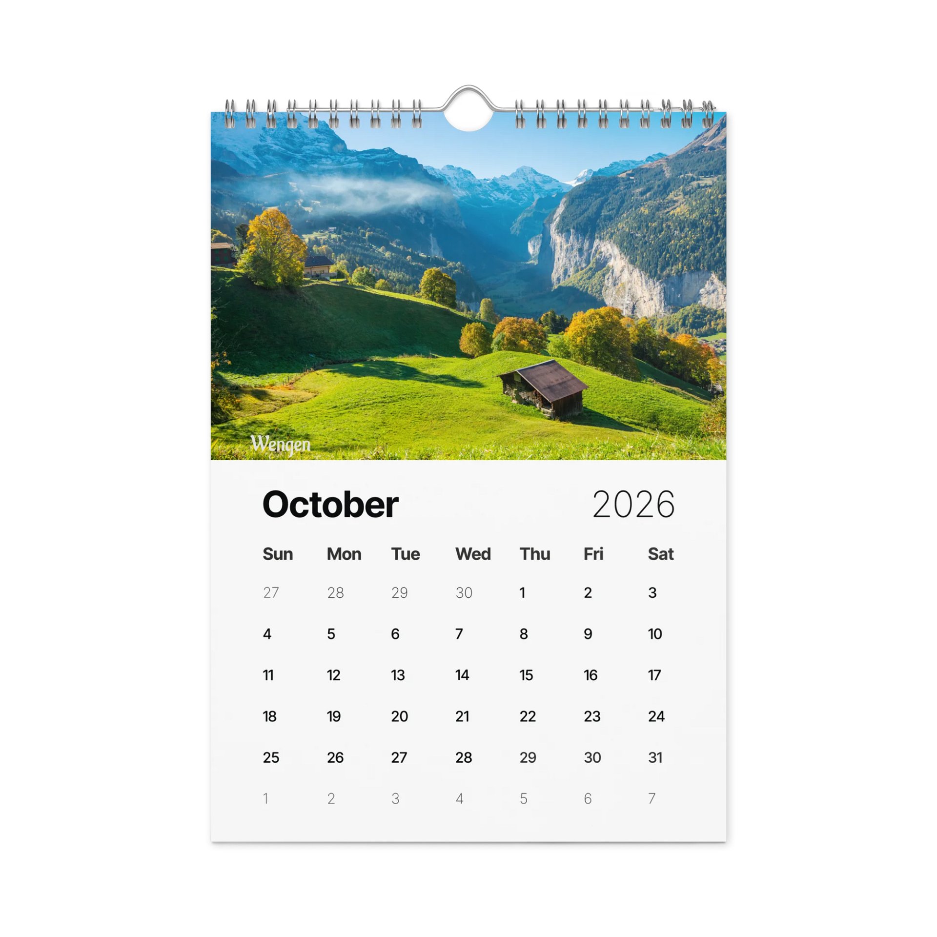 Swiss Landscapes Calendar 2026 product image (11)