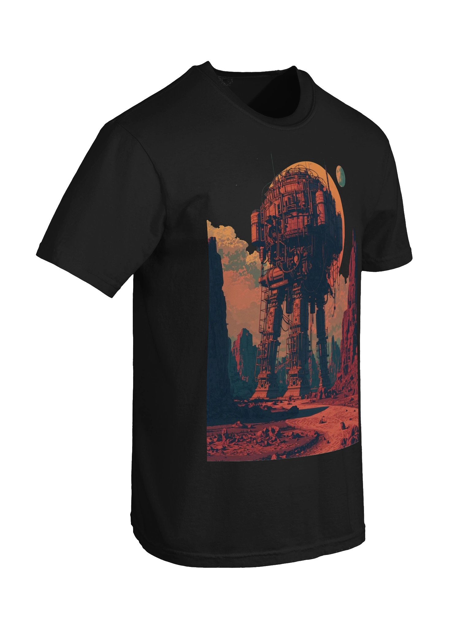 Retro-Futurist Desert Giant Heavyweight T-Shirt product image (4)