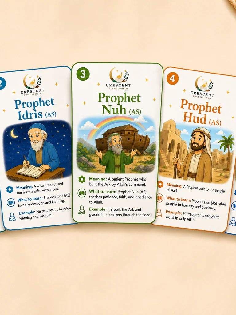 The Prophets Digital Flash Cards for Kids | 25 Printable Cards product image (1)