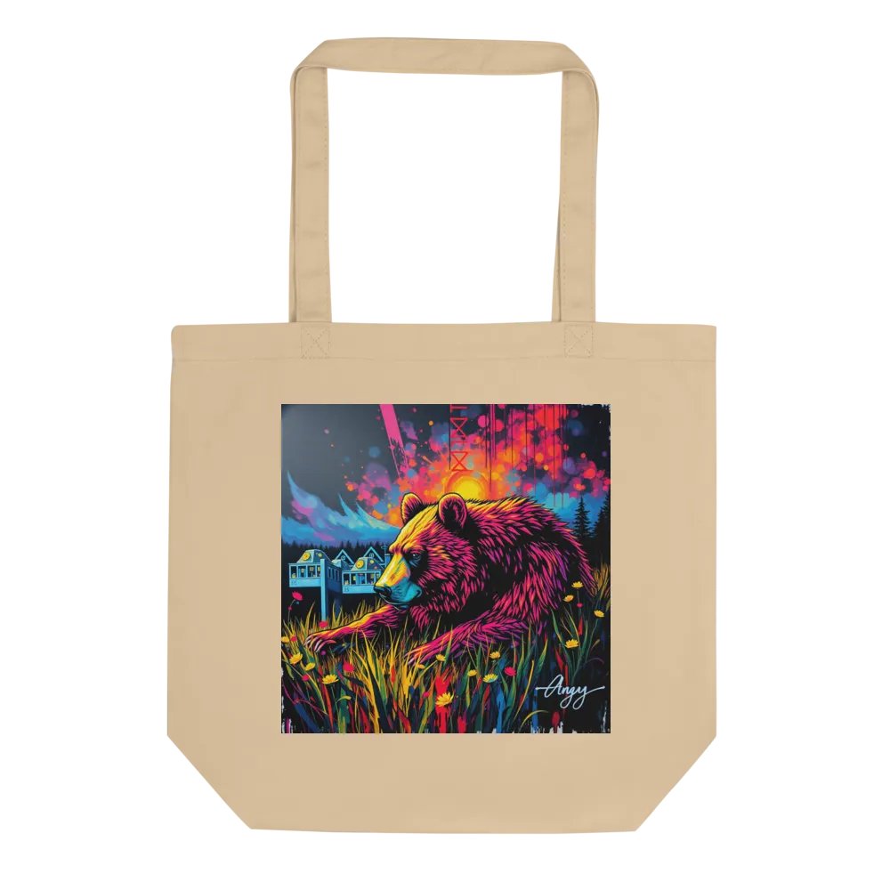 Psychedelic Bear Eco Tote product image (1)