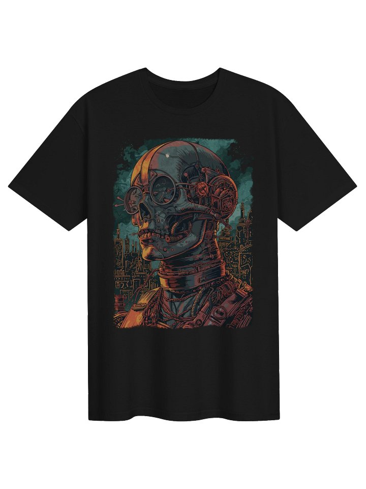 Cyber Skull Skyline T-Shirt product image (1)