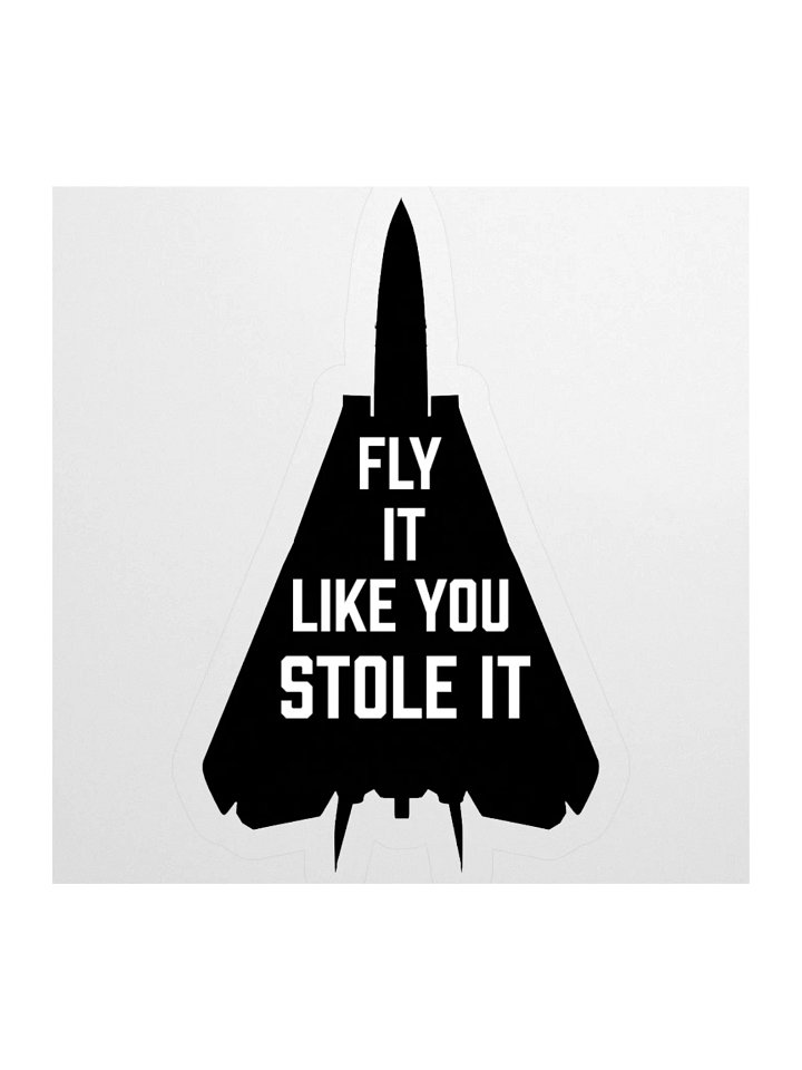 Fly it like you stole it - Sticker product image (2)
