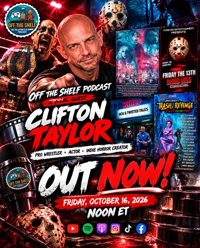 🚨🔥 OUT NOW! FROM THE RING TO THE SCREAM! 🔪💀

THE WAIT IS OVER! 🎬🎤

Our brand-new episode of Off The Shelf Podcast featuring C...