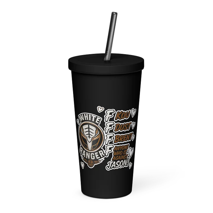 20 oz Insulated Tumbler with a Straw - 4 Fs 4 LIFE product image (1)