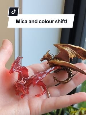 Mica powder anddddd colour shift?! what a combo! 😍 #christmasgift #etsy #magick #witchy #fantasy #australiansmallbusiness #resin #resindragon #dragon #fyp #smallbusiness #micapowder 
