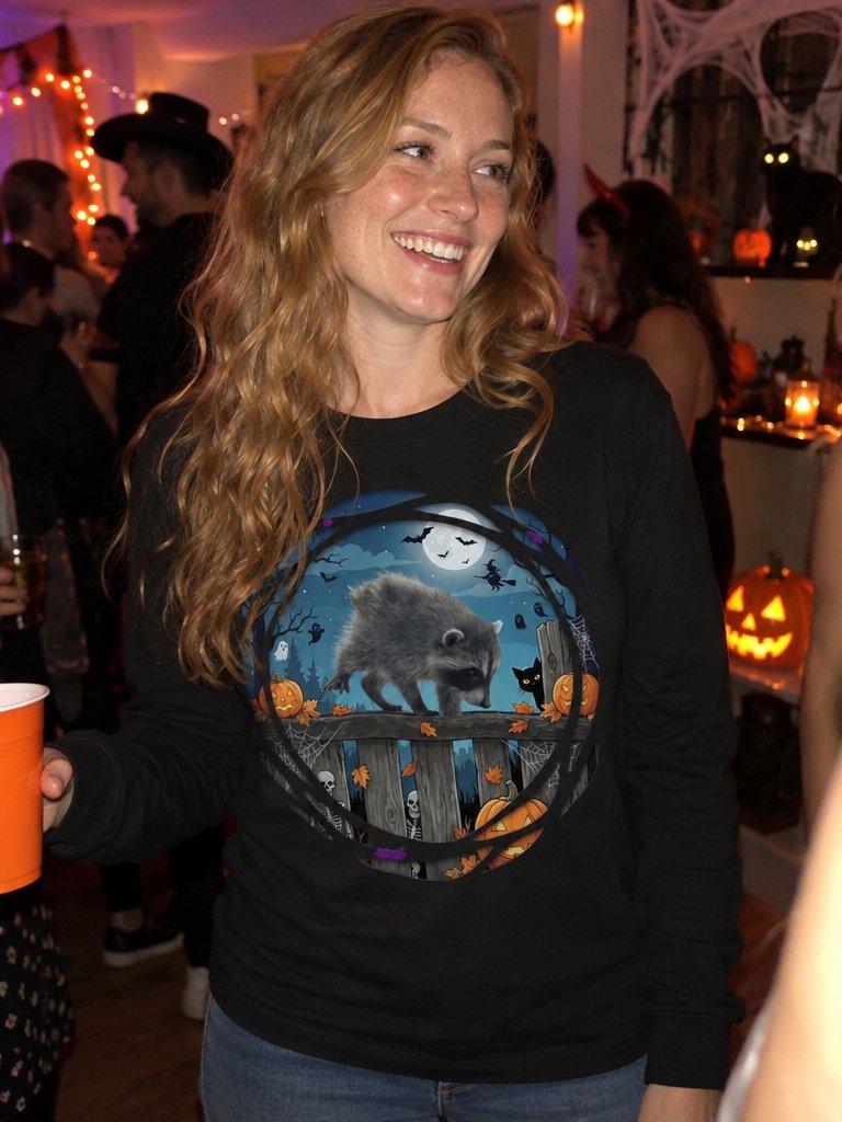 Jimothy's Halloween Full Moon Long Sleeve Shirt product image (1)