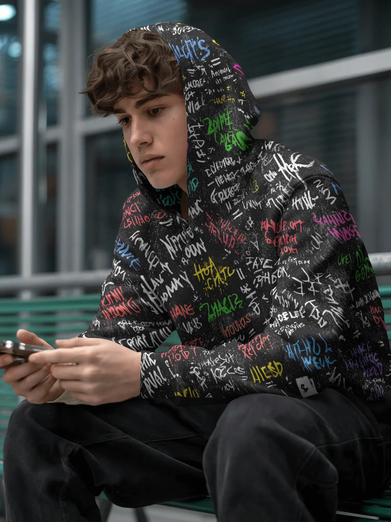 PSYCHO – Thought Loop Series - Canvas Hoodie product image (1)
