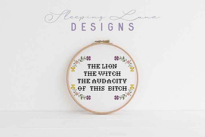 The Lion The Witch The Audacity - Cross Stitch Pattern product image (1)