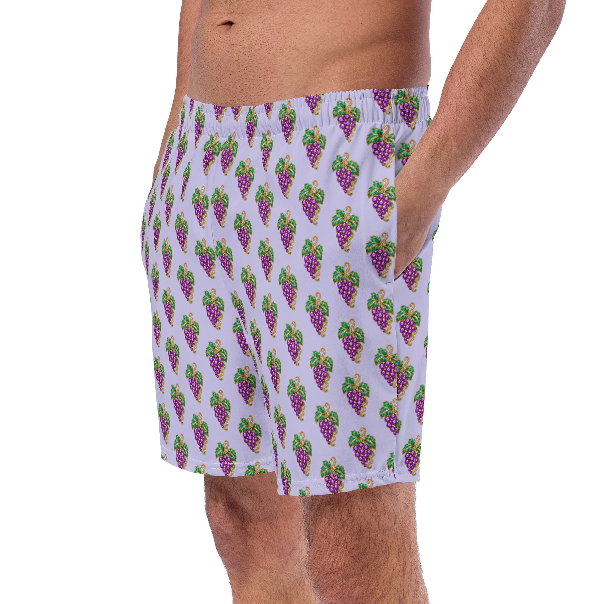 Grape Grove All-Over Print Swim Trunks product image (2)