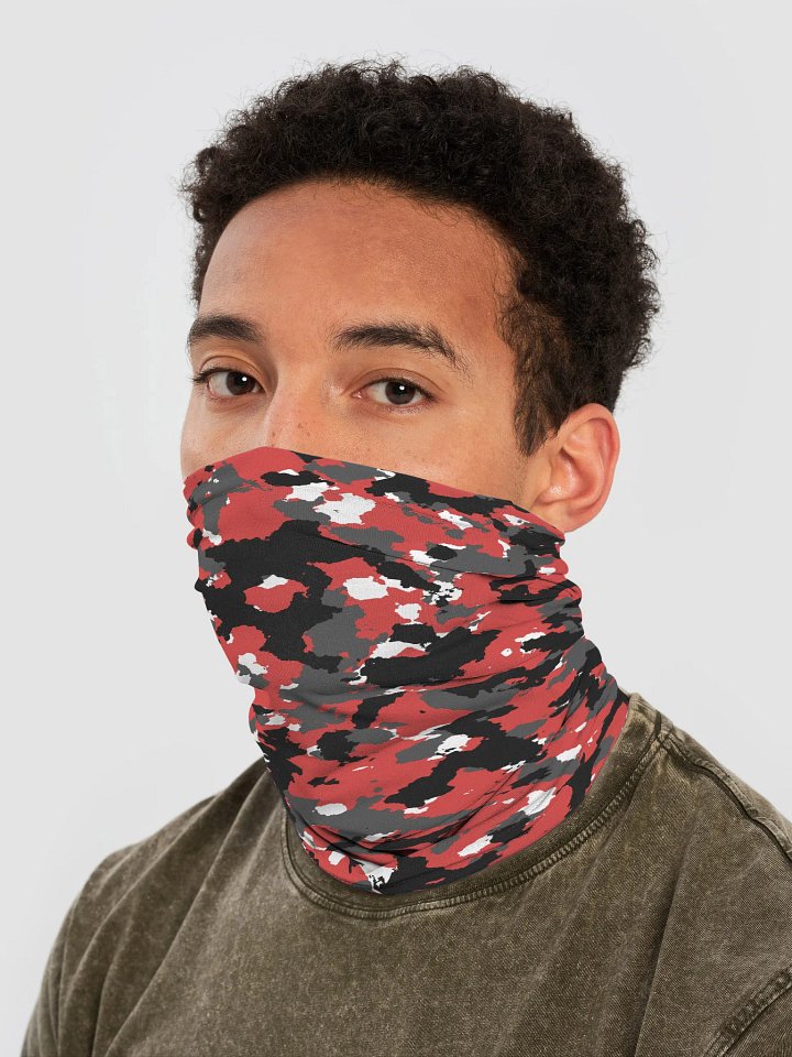 Crimson Camo Tactical Neck Gaiter product image (2)