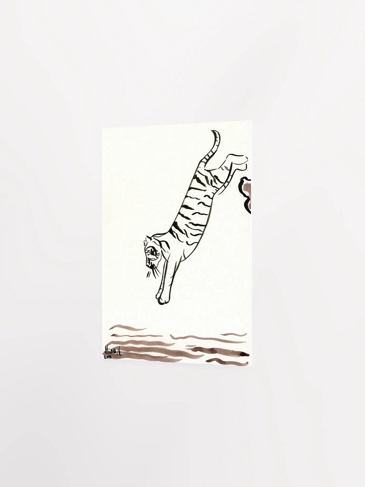 Jumping Tiger Art Print product image (2)
