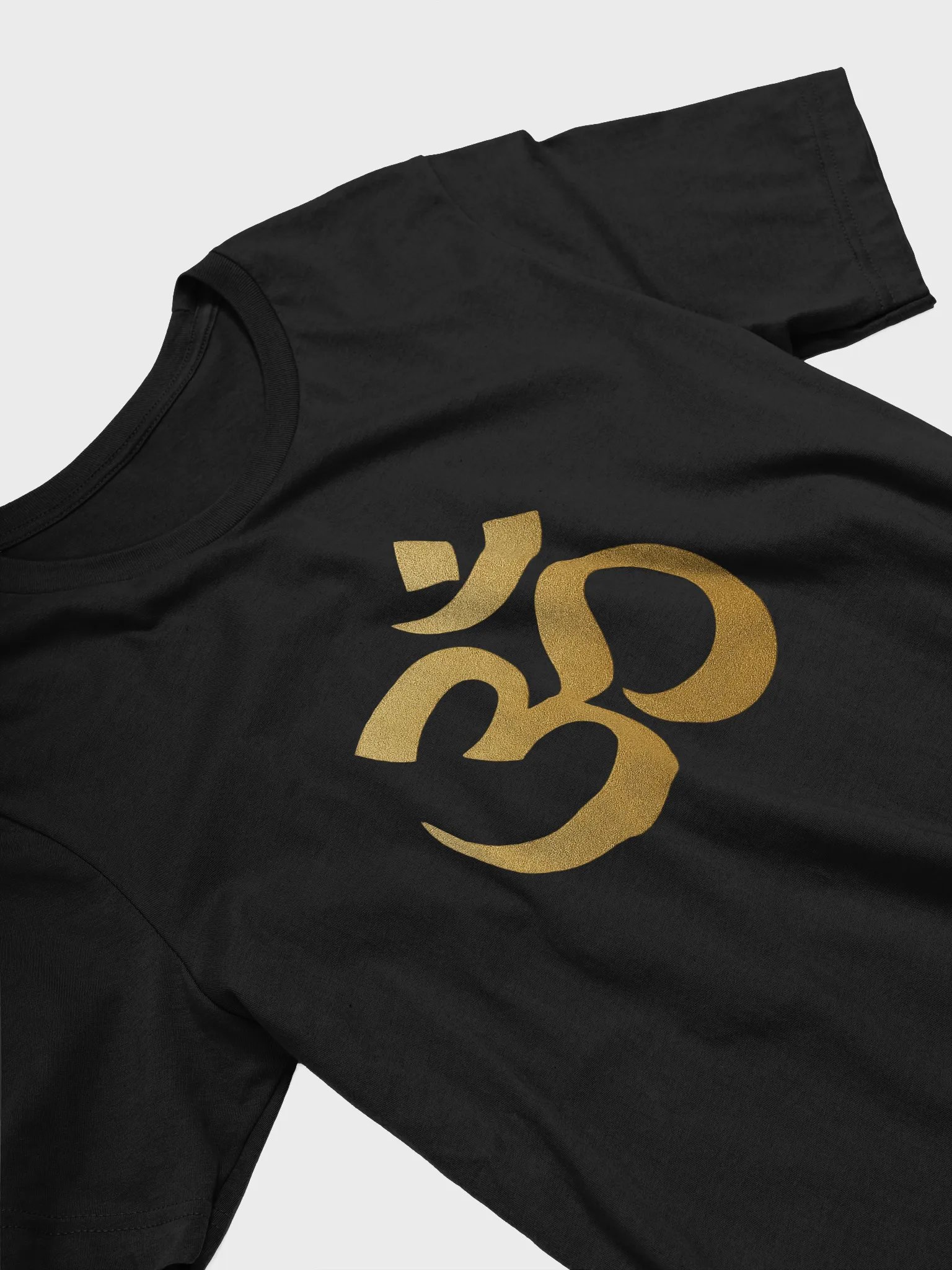 Om Symbol Tee – Black | Minimalist Spiritual Shirt for Yoga & Meditation product image (4)