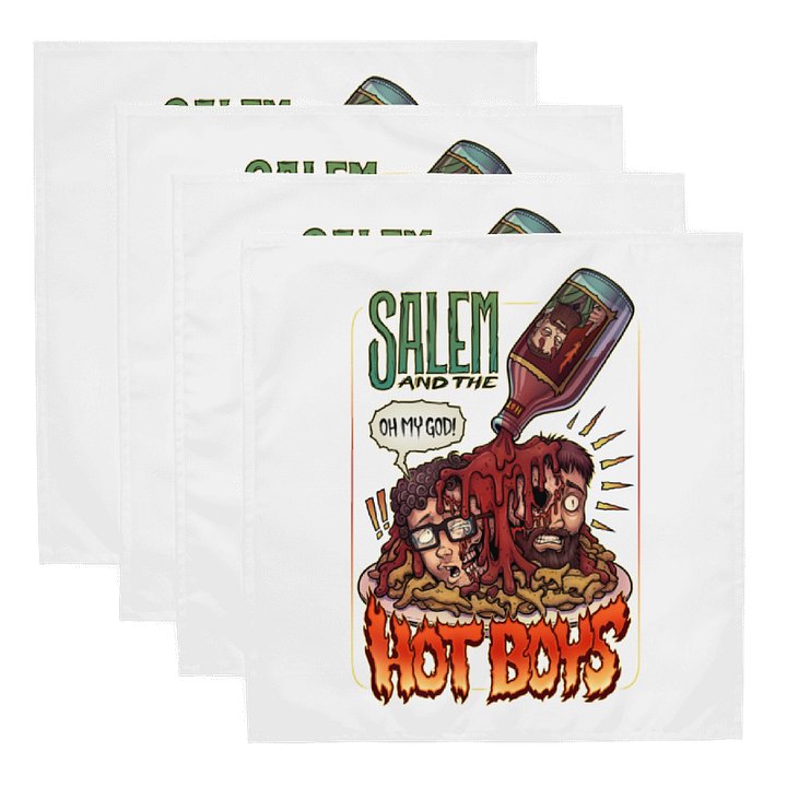 Salem and the Hot Boys Cloth Napkin White Set product image (1)