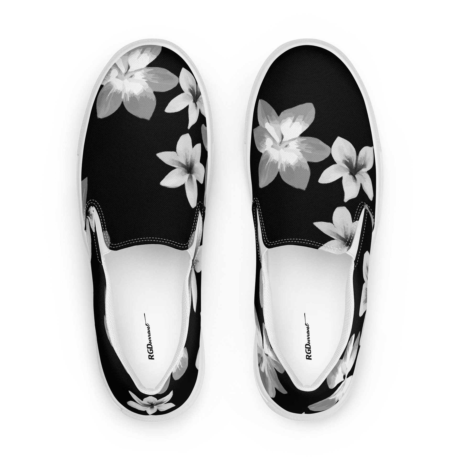 Volcanic Ash - Caribbean Soufriere Flower Print | Women's Slip-On Canvas Shoes product image (2)