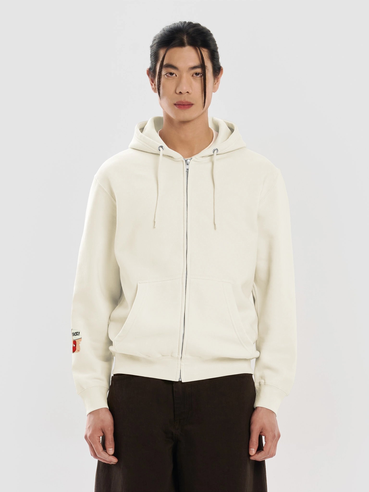 Premium Unisex Zip Hoodie, PEACE. Vintage Style product image (5)