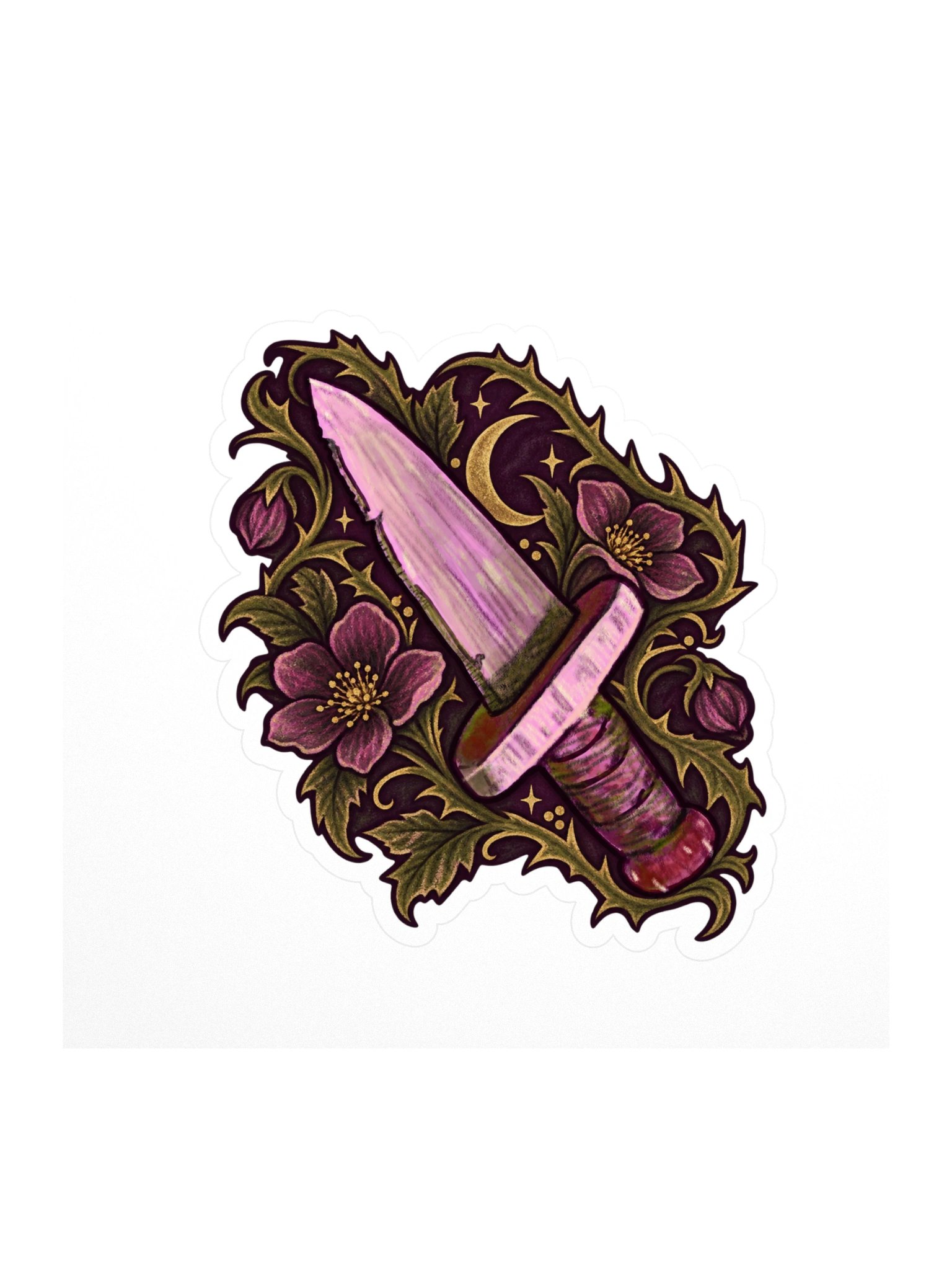 Mystic Crystal Vine Kiss Cut Sticker product image (1)