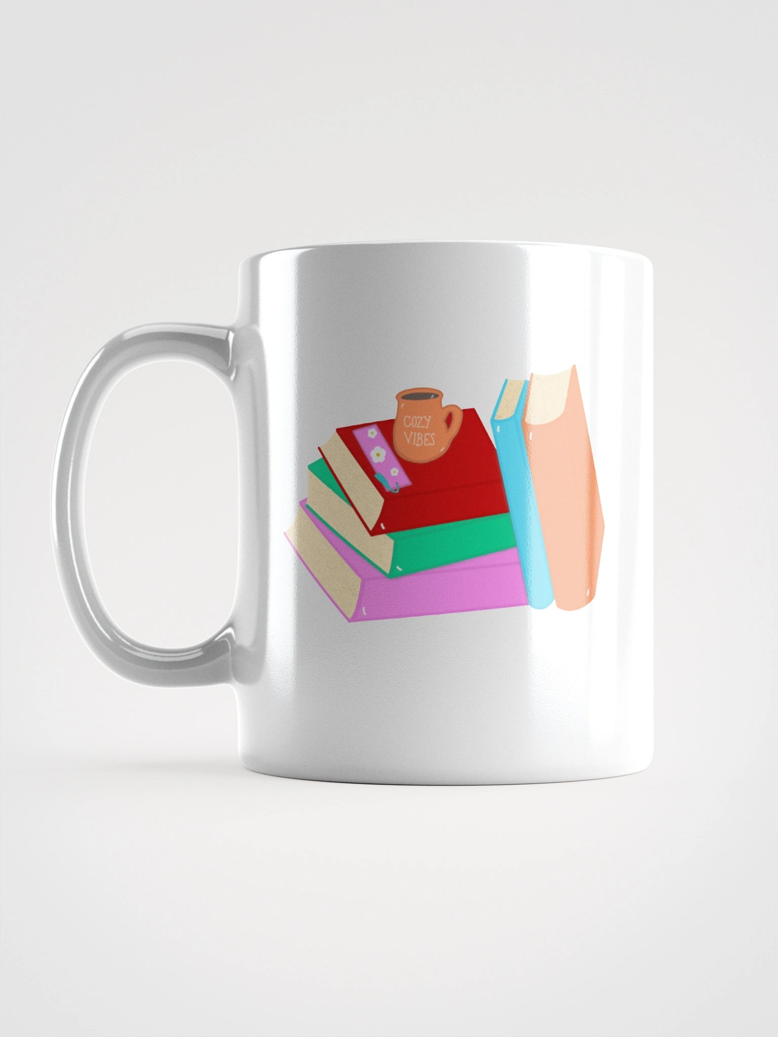 Cozy Book Lovers Book Stack Mug product image (7)