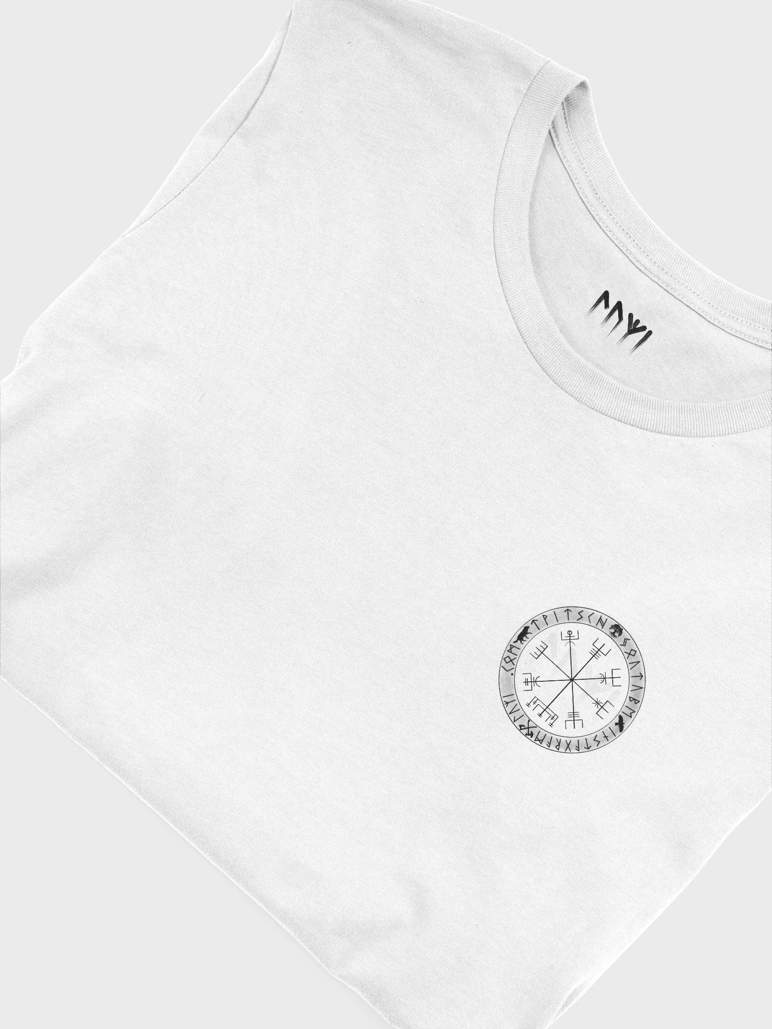 Nordische Runen | Schwarzer Vegvísir | Supersoft T-Shirt product image (5)
