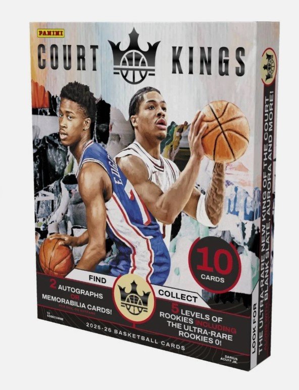 Youtube Break: FULL HOBBY CASE 2025-26 Panini COURT KINGS Basketball (16 Boxes) product image (1)