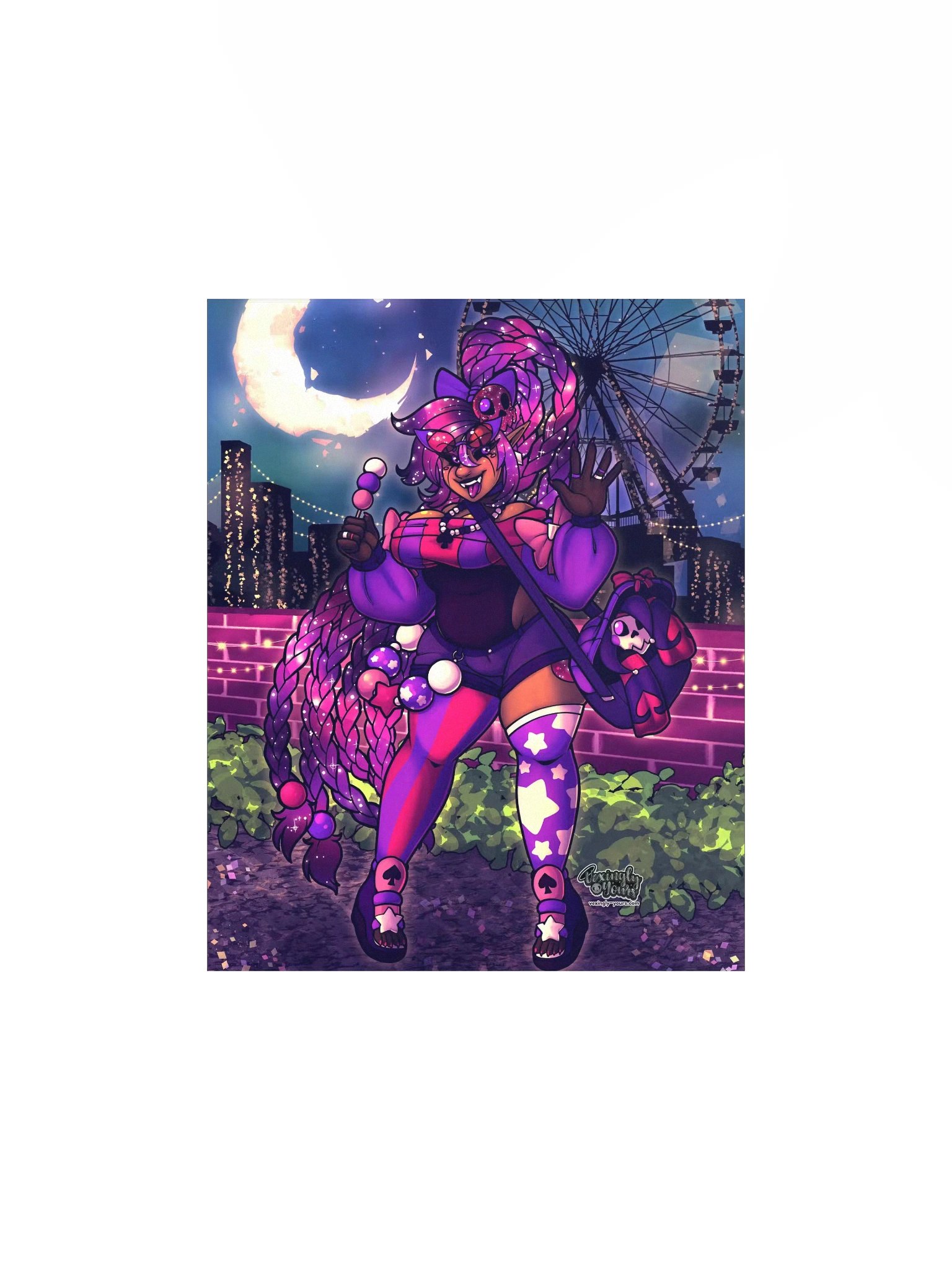 Cosmic Carnival Night Print product image (1)