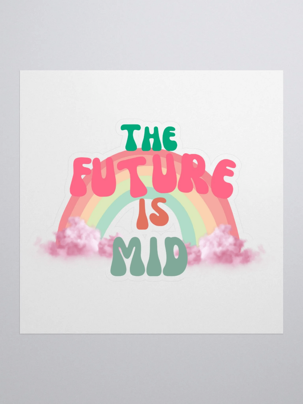 Garak Sticker The Future is Mid Retro Sticker | Garak's Emporium of Mid