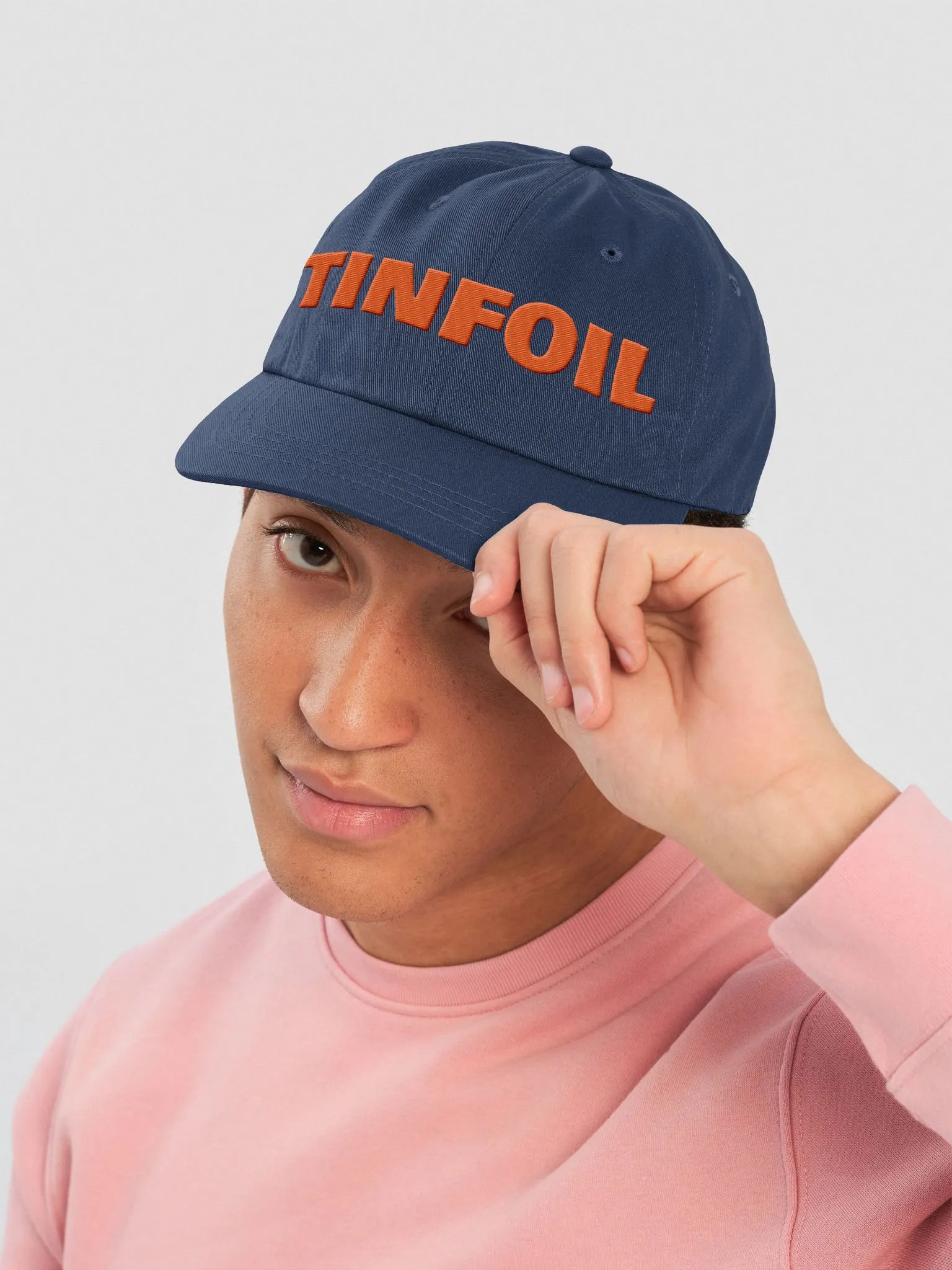 Tinfoil Hat - Orange On Navy product image (5)