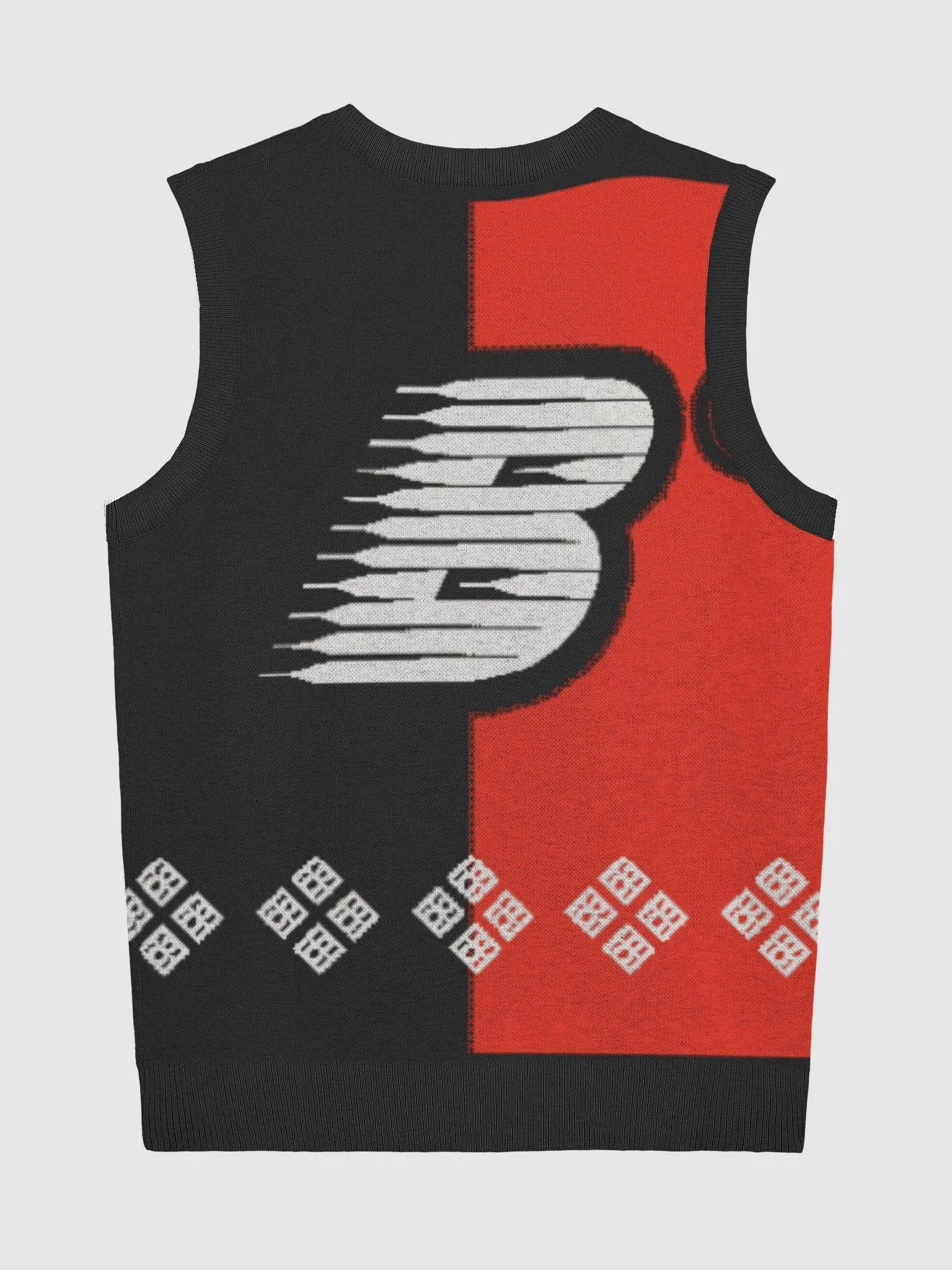 BPC TROPICAL KNITTED VIBE V-NECK VEST UNISEX product image (7)