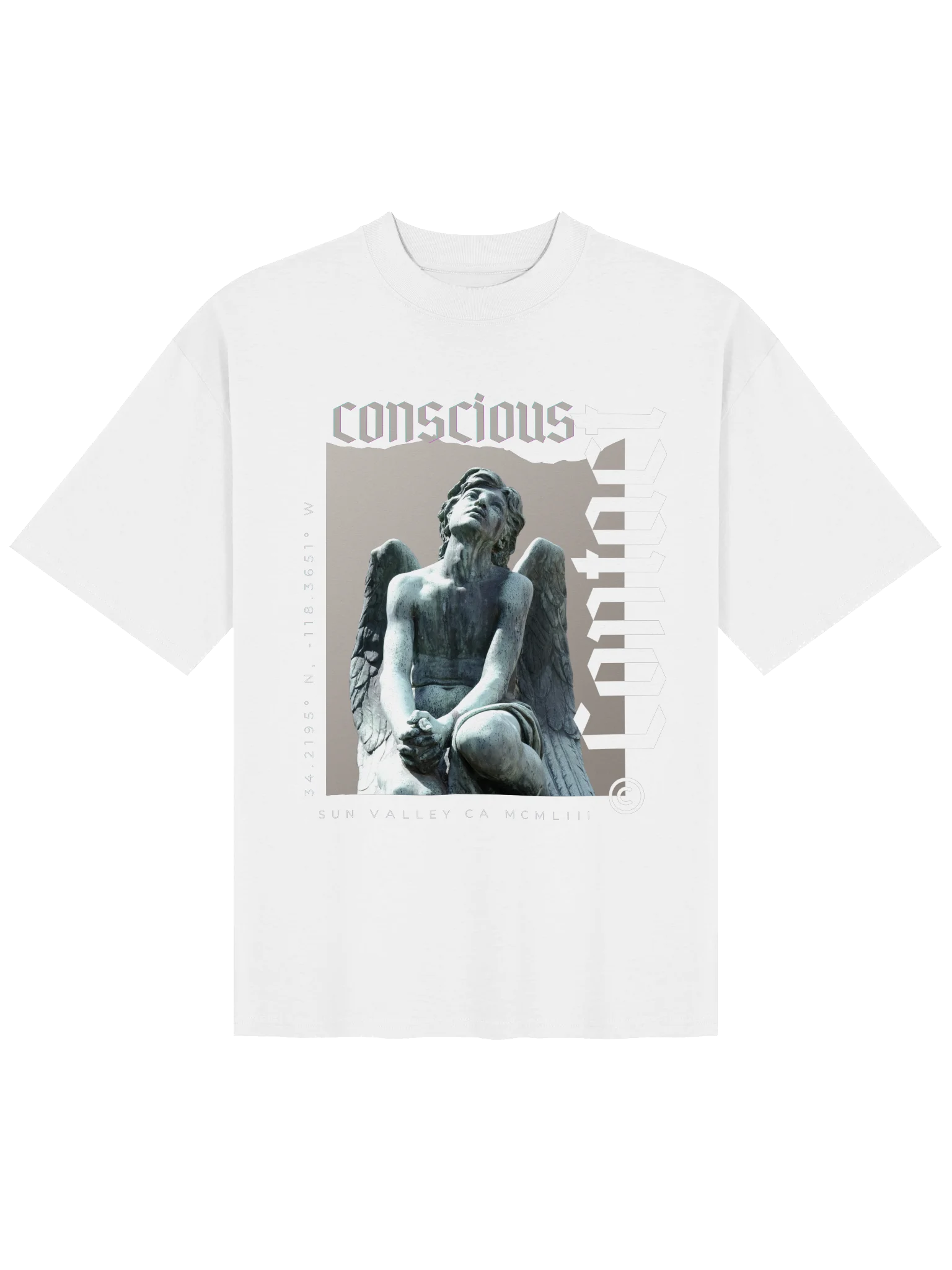 Conscious Contact Faith Angel Oversized Tee product image (6)