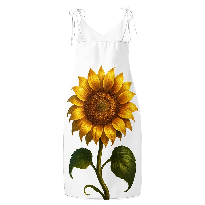 Sunflower Serenade Print Slip Dress product image (2)
