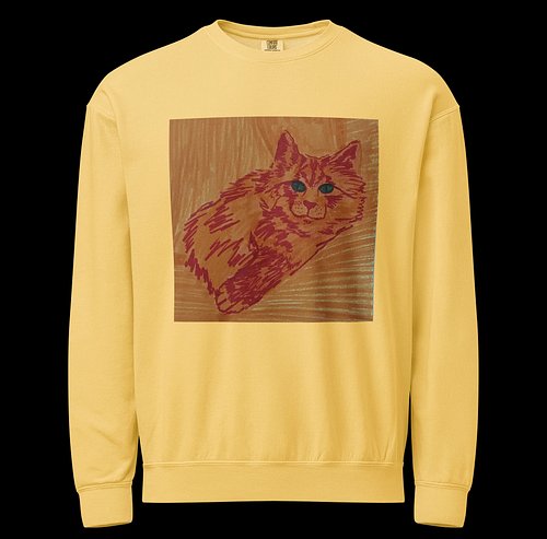 For the cat people who like their sweatshirts cozy.😺 The Saffron Cats crewneck ($65) in Butter, Espresso  and Ivory is the co...