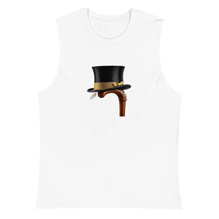 Distinguished Fellas' Elegance in Gold and Black Muscle Tank product image (6)