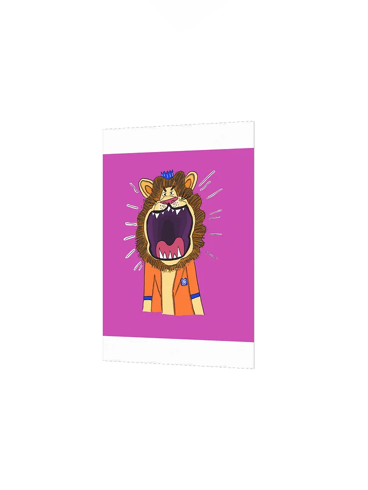 "Stop lion around and get to work" Print product image (13)