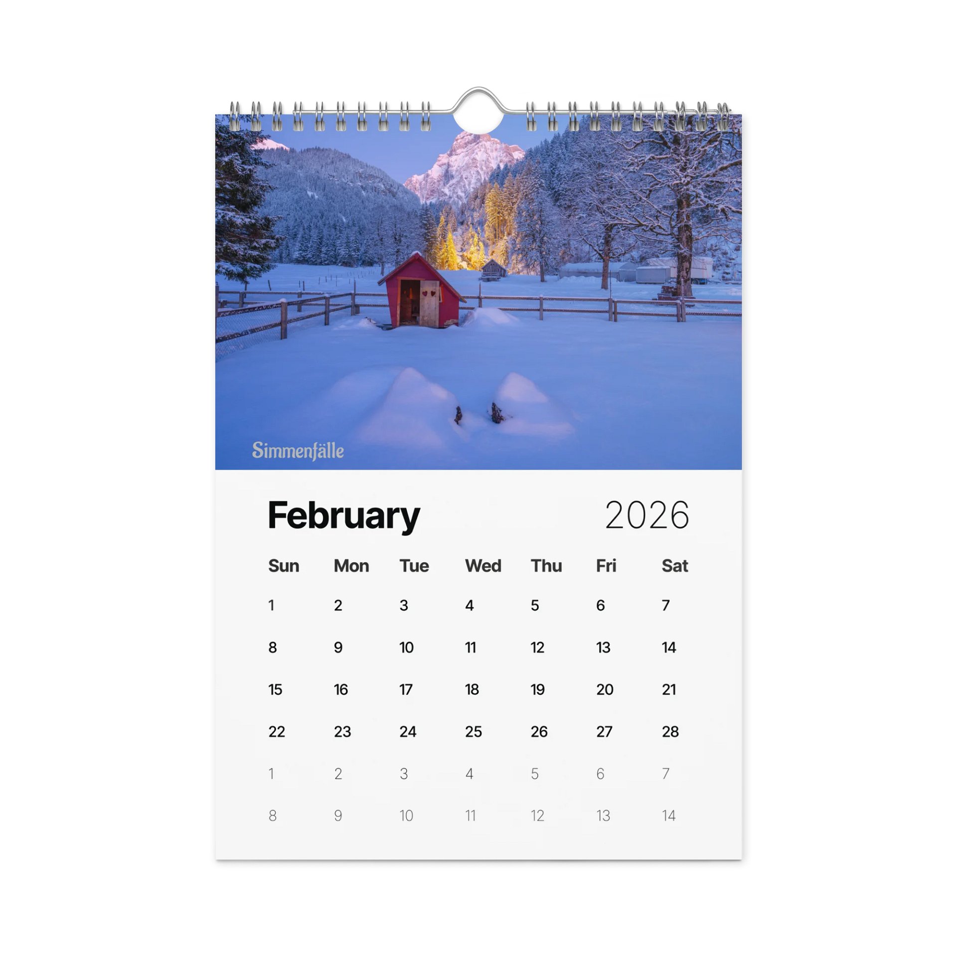 Swiss Landscapes Calendar 2026 product image (3)