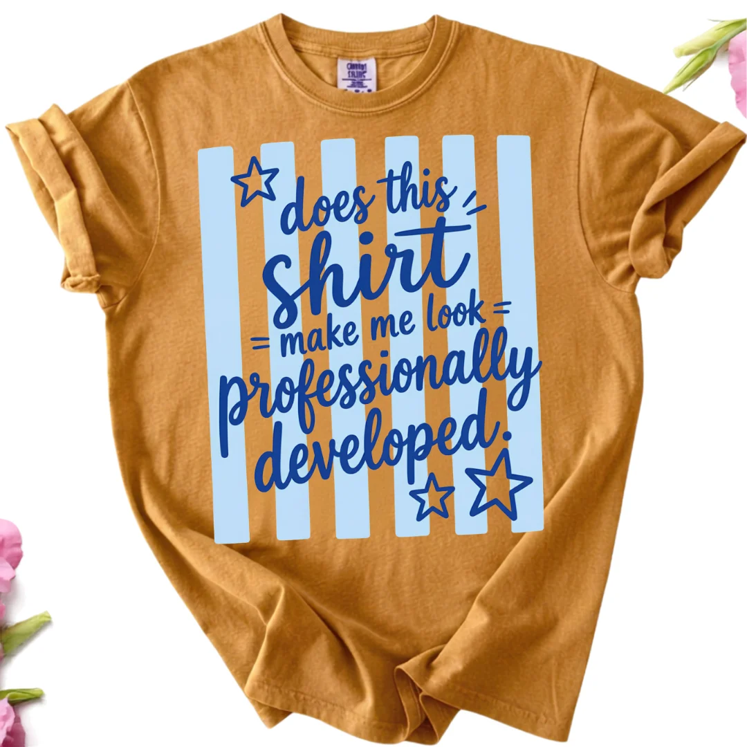 does this shirt make me look professionally developed product image (1)