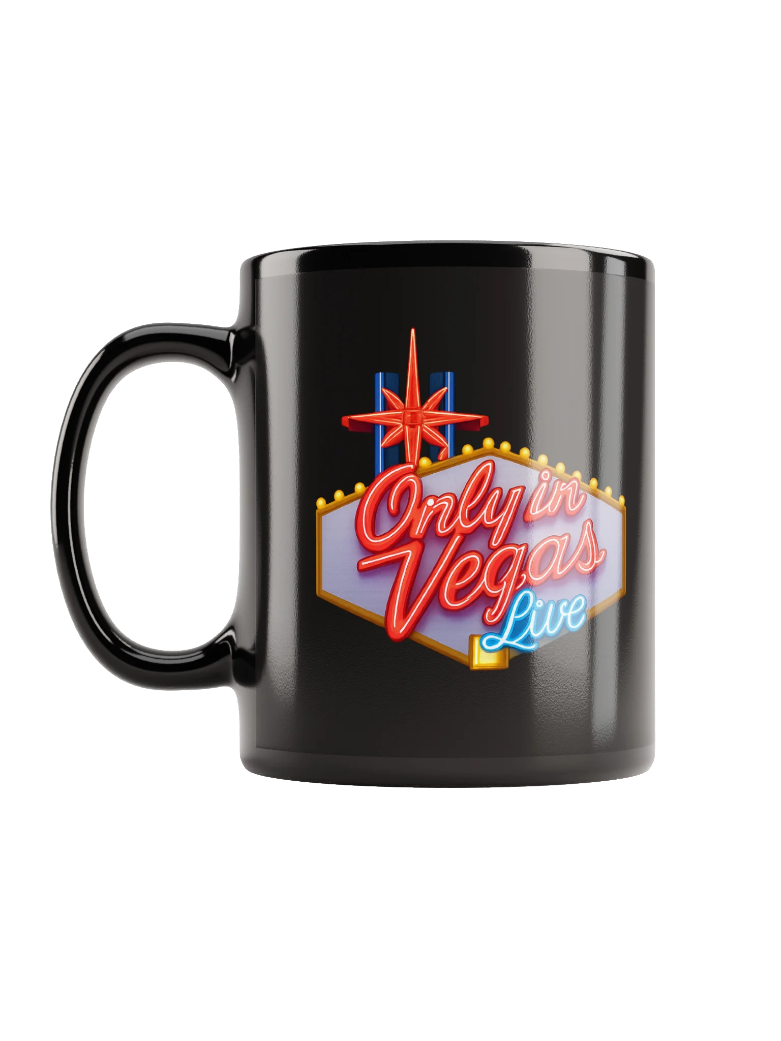 Fabulous Vegas Mornings Black Mug product image (12)