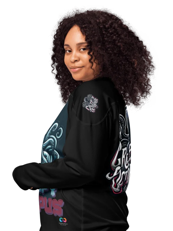 LIMITED EDITION - CNX Core All-over print Unisex Long Sleeve Tee — Creepy Octopus 002 product image (5)